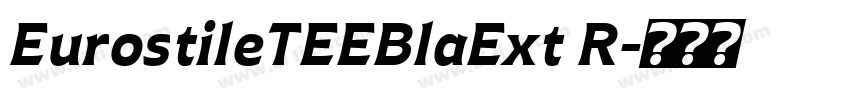 EurostileTEEBlaExt R字体转换